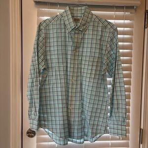Gitman Brothers Sport Shirt Size L Color Green/Blue